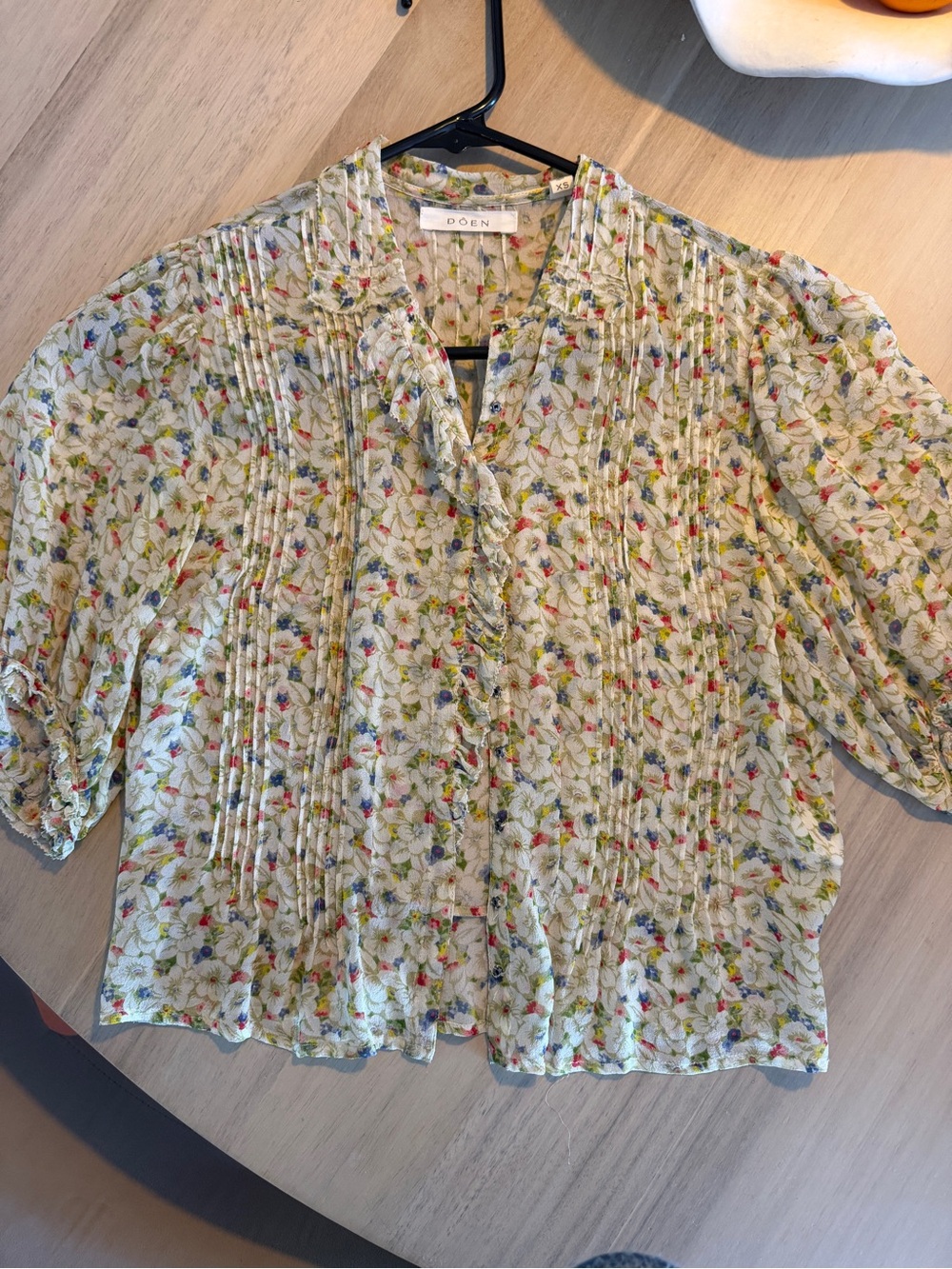 Doen silk top